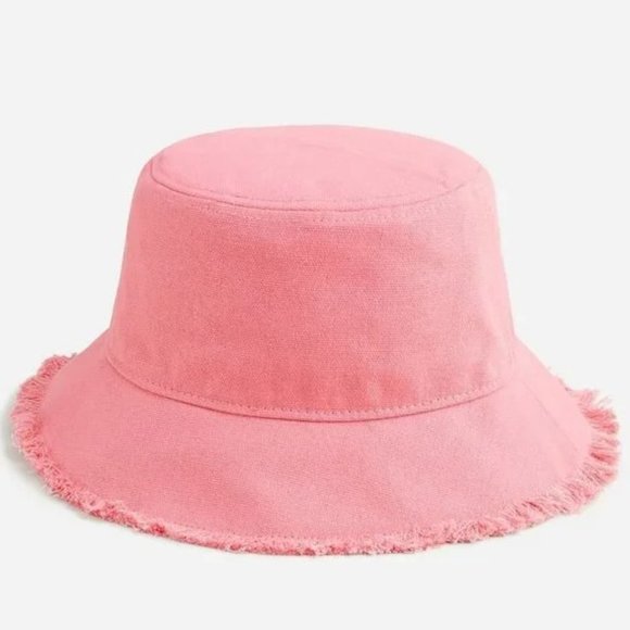 J. Crew Pink Bucket Hat - Picture 1 of 7